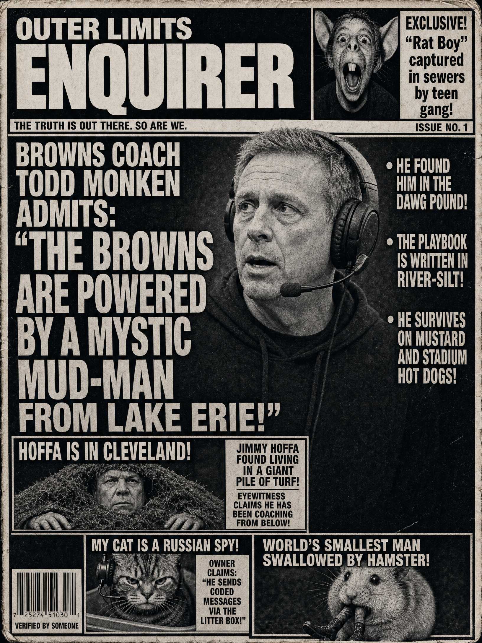 Outer Limits Enquirer — Browns edition front page